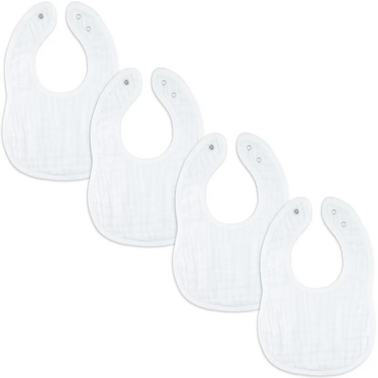 Bavoirs pour bébé en mousseline de coton